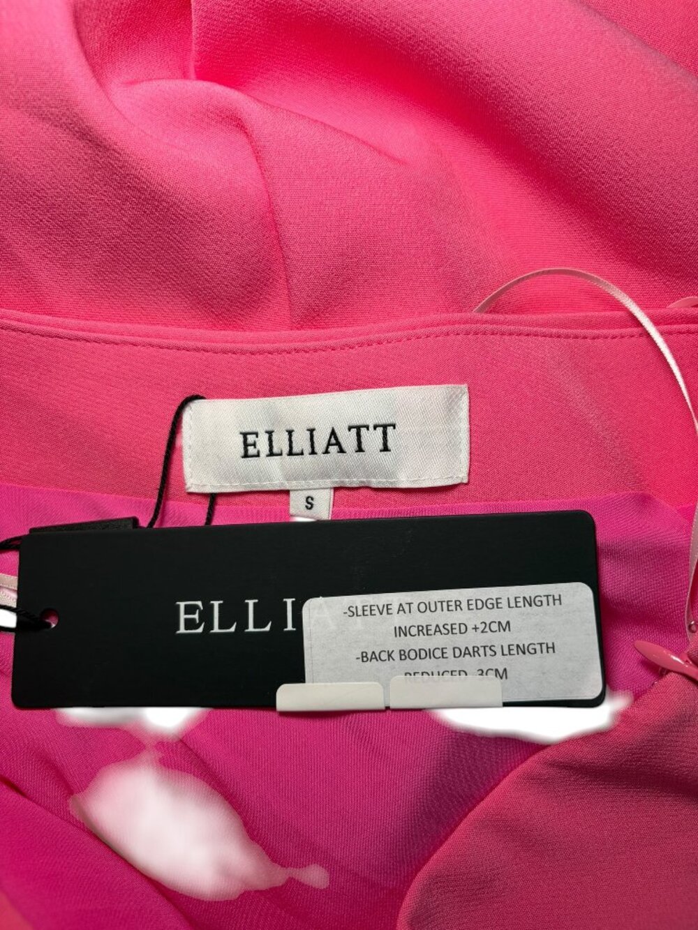 Elliatt Klara One Shoulder Pink Gown Small Draped Formal Dress NWT - Picture 5 of 8